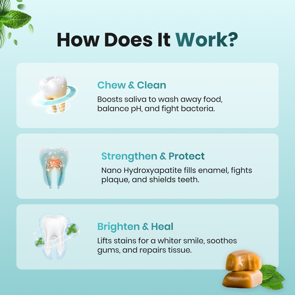 Mastic Mint Remineralizing Gum